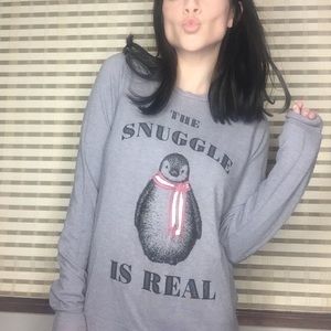 Recycled Karma Fuzzy Crew Sweater